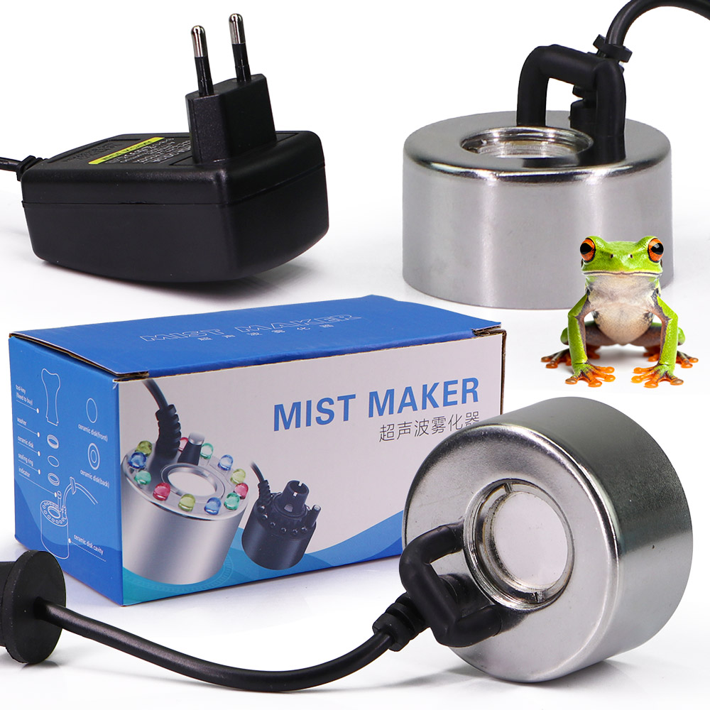 Terrarium Fogger Ultrasonic - Penghasil Kabut Ultrasonik dengan Sensor Air,