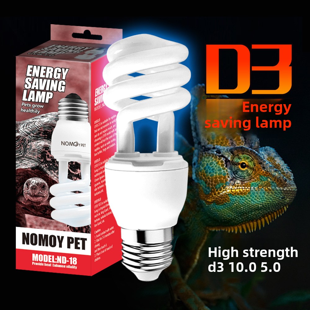 Vitamin D3 Reptile - NOMOY 13W Lampu Reptil UVB Intensitas