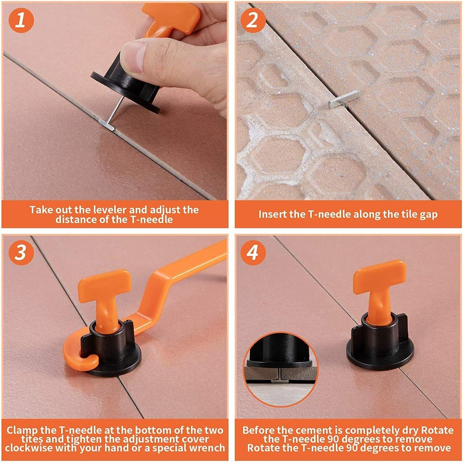 Klip sistem perata ubin lantai - Ceramic Tile Floor ulasan dan harga